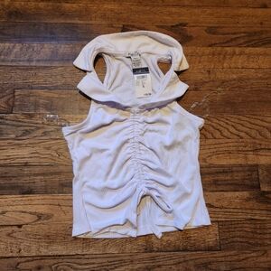 Rue21 white collared halter top NWT size Small